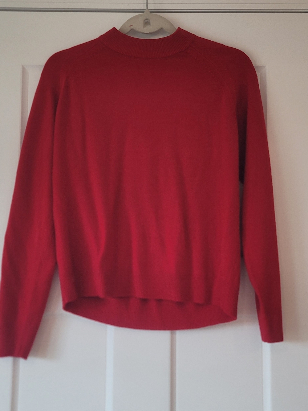 Women’s Red Turtleneck Pullover Sweater